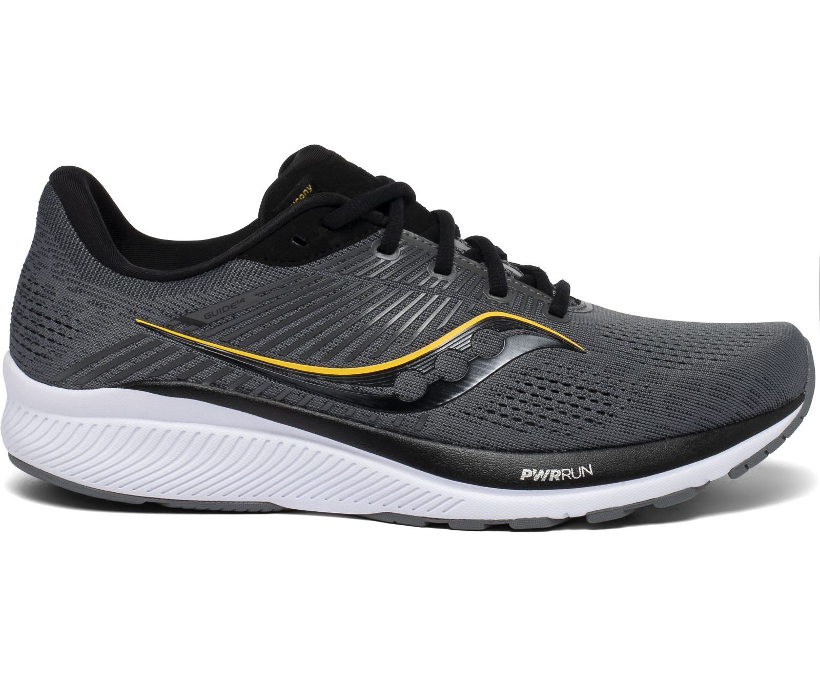 Men's Saucony Guide 14 Running Shoes Grey / Gold | Singapore 494MQZA